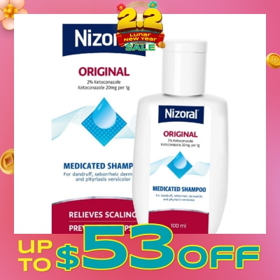 NIZORAL Ketoconazole 2% Shampoo (Helps Relief Itching , Redness And Flaking) 100ml