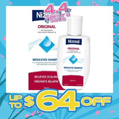 NIZORAL - Ketoconazole 2% Shampoo (Helps Relief Itching , Redness And Flaking) 100ml