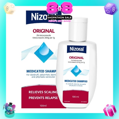 NIZORAL - Ketoconazole 2% Shampoo (Helps Relief Itching , Redness And Flaking) 100ml