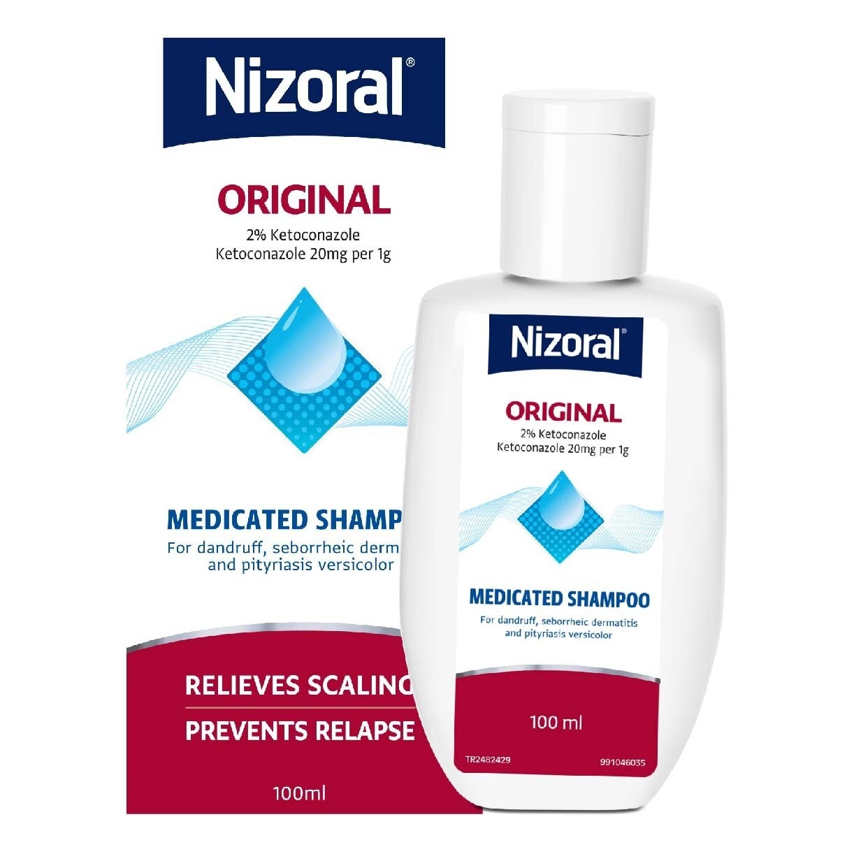 NIZORAL Ketoconazole 2% Shampoo (Helps Relief Itching , Redness