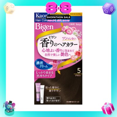 BIGEN - Kaori Hair Color Cream 5 Dark Brown 166g