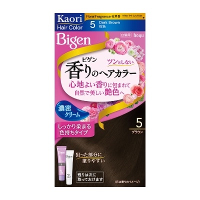 BIGEN - Kaori Hair Color Cream 5 Dark Brown 166g