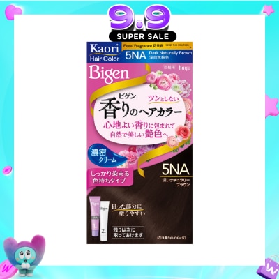 BIGEN - Kaori Hair Color Cream 5NA Dark Naturally Brown 166g image