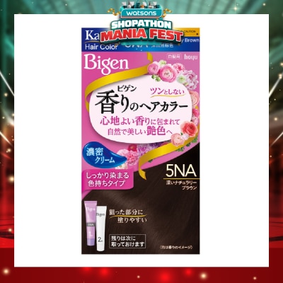 BIGEN - Kaori Hair Color Cream 5NA Dark Naturally Brown 166g