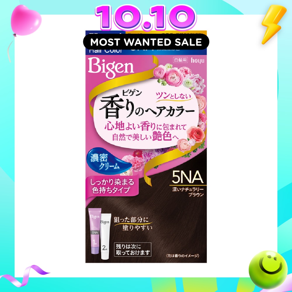 Kaori Hair Color Cream 5NA Dark Naturally Brown 166g image