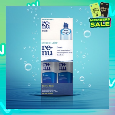 BAUSCH + LOMB Fresh MultiPurpose Solution Travel Pack 120ml+60ml