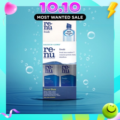 BAUSCH + LOMB Fresh MultiPurpose Solution Travel Pack 120ml+60ml image