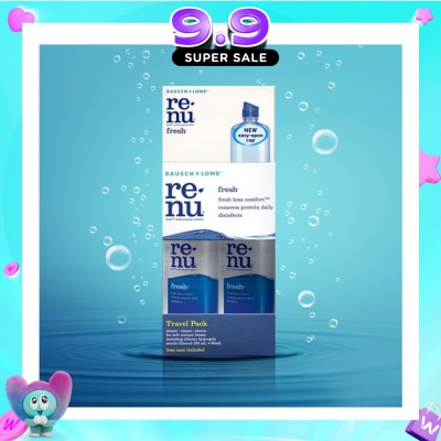 BAUSCH + LOMB - Fresh MultiPurpose Solution Travel Pack 120ml+60ml image