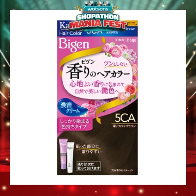 BIGEN - Kaori Hair Color Cream 5CA Dark Coffee Brown 166g