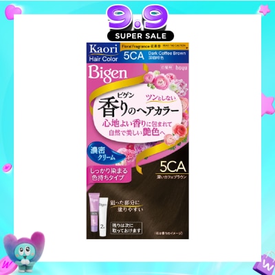 BIGEN - Kaori Hair Color Cream 5CA Dark Coffee Brown 166g image