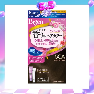 BIGEN - Kaori Hair Color Cream 5CA Dark Coffee Brown 166g