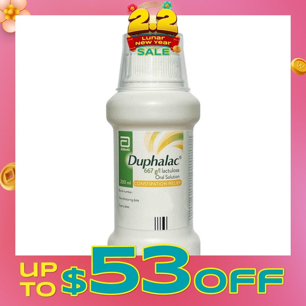 Abbott Duphalac Lactulose Oral Solution (Constipation Relief + Hepatic Encephalopathy) 200ml