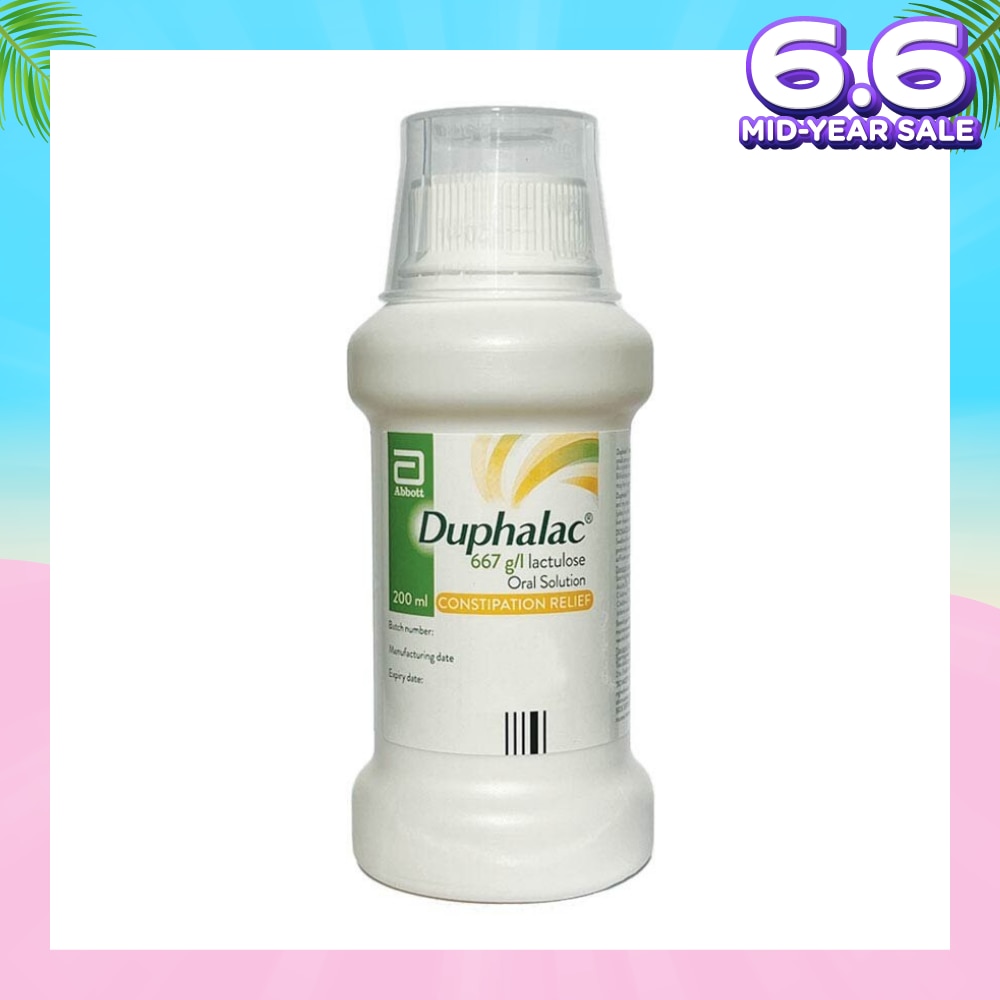 Abbott Duphalac Lactulose Oral Solution (Constipation Relief + Hepatic Encephalopathy) 200ml