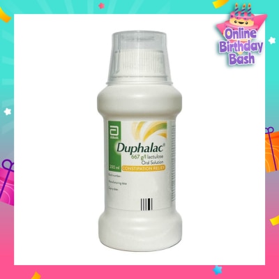 ABBOTT Abbott Duphalac Lactulose Oral Solution (Constipation Relief + Hepatic Encephalopathy) 200ml