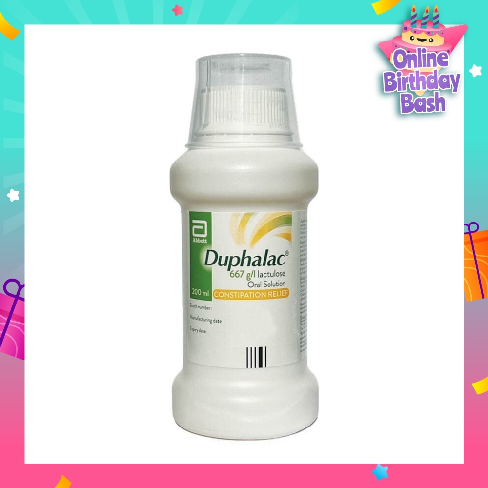 Abbott Duphalac Lactulose Oral Solution (Constipation Relief + Hepatic Encephalopathy) 200ml