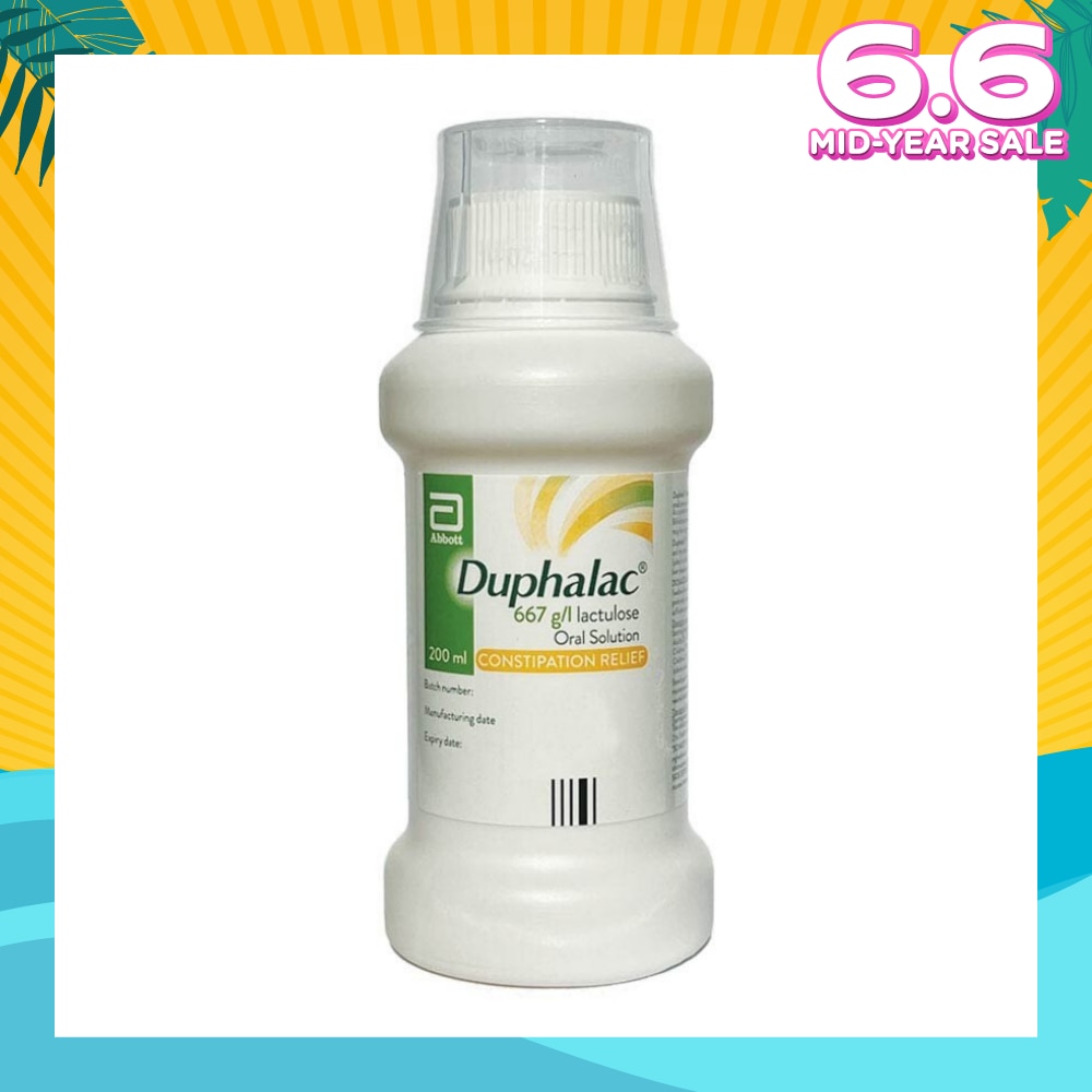Abbott Duphalac Lactulose Oral Solution (Constipation Relief + Hepatic Encephalopathy) 200ml