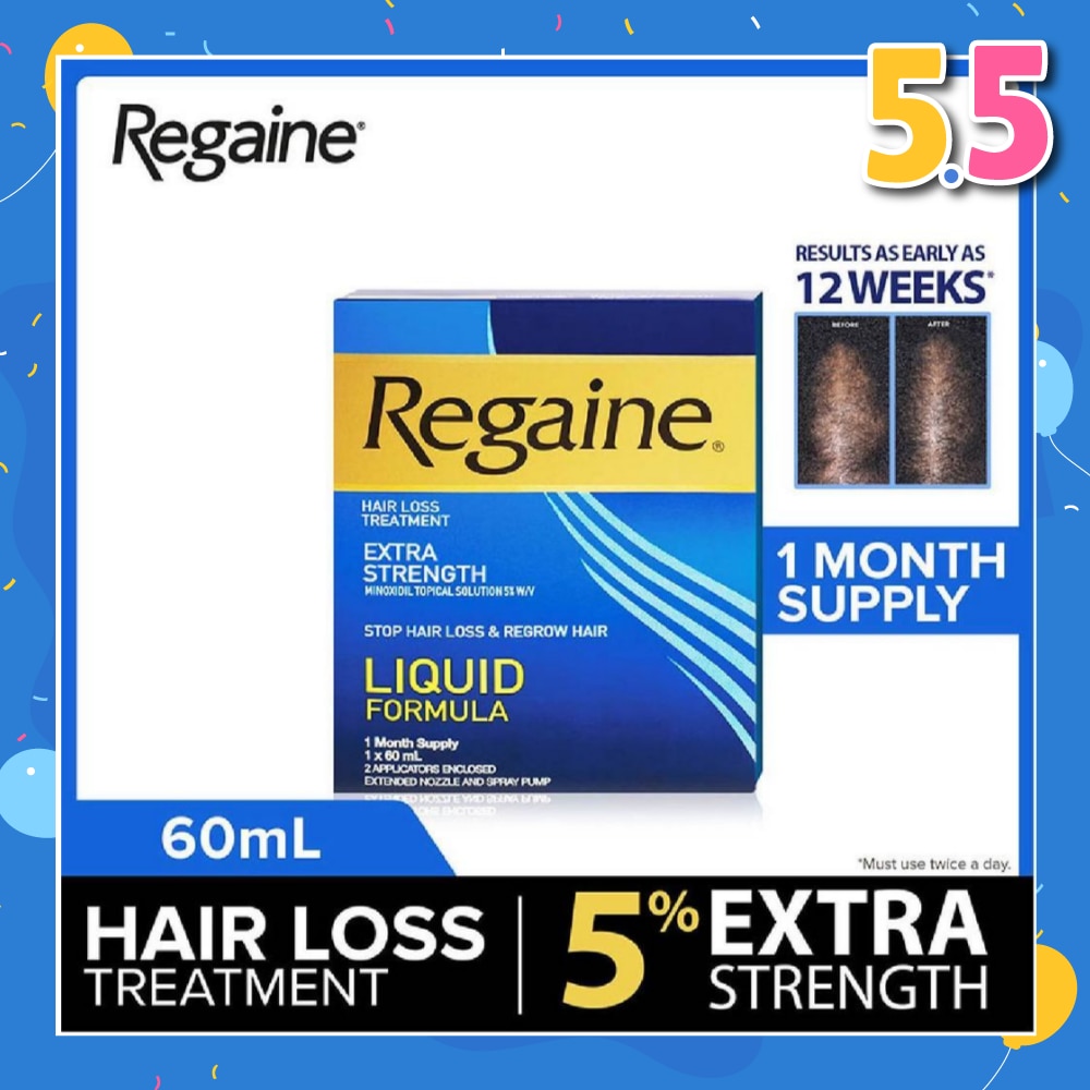 Extra Strength Minoxidil Topical Solution 5% W/V Solution(For Hair Regrow & Hair Loss Treatment) 60ml