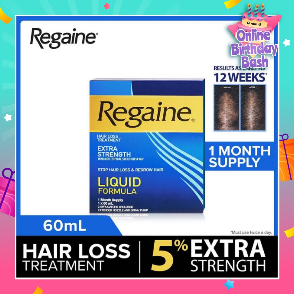 Extra Strength Minoxidil Topical Solution 5% W/V Solution(For Hair Regrow & Hair Loss Treatment) 60ml