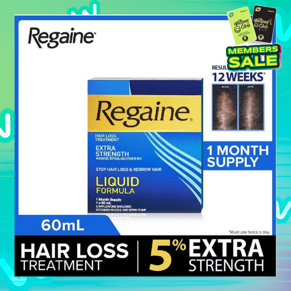 Extra Strength Minoxidil Topical Solution 5% W/V Solution(For Hair Regrow & Hair Loss Treatment) 60ml