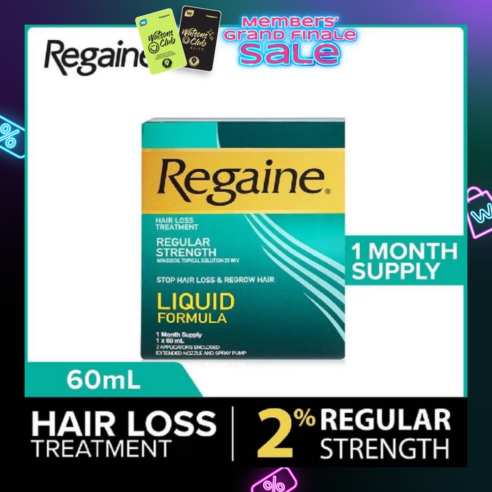 Regular Strength Minoxidil Topical Solution 2% W/V Solution (For Hair Regrow & Hair Loss Treatment) 60ml