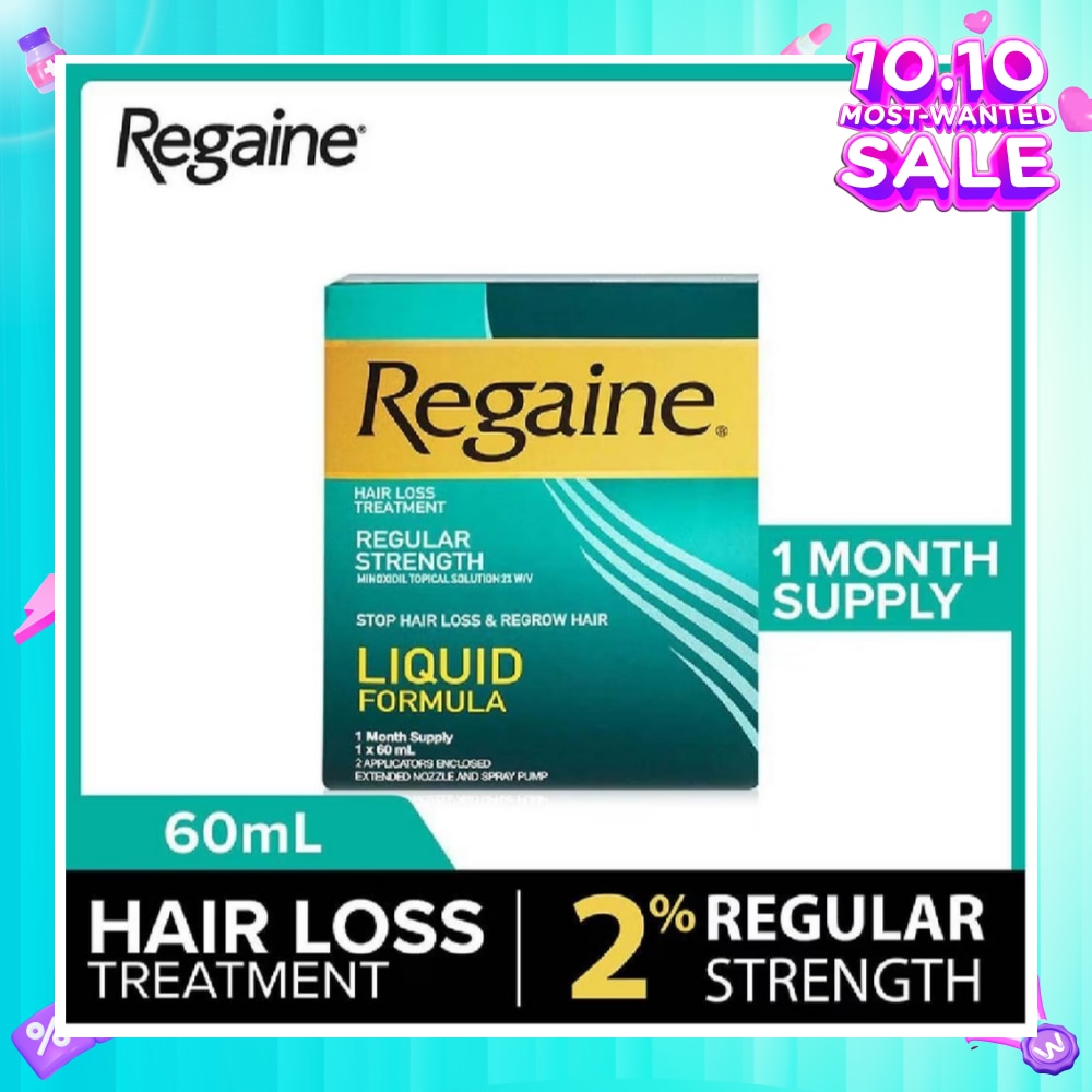 Regular Strength Minoxidil Topical Solution 2% W/V Solution (For Hair Regrow & Hair Loss Treatment) 60ml