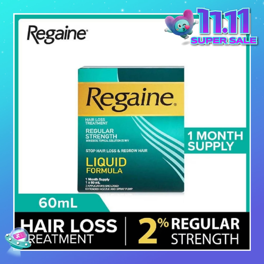 Regular Strength Minoxidil Topical Solution 2% W/V Solution (For Hair Regrow & Hair Loss Treatment) 60ml