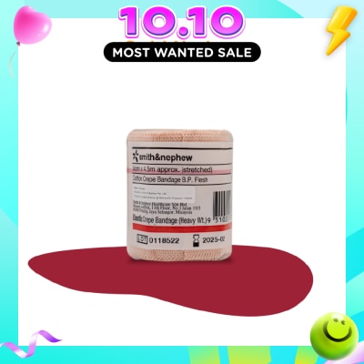 SMITH & NEPHEW Elastic Cotton Crepe Bandage (Heavy) 5cm x 4.5m 1s image