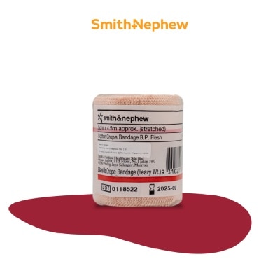 SMITH & NEPHEW Elastic Cotton Crepe Bandage (Heavy) 5cm x 4.5m 1s