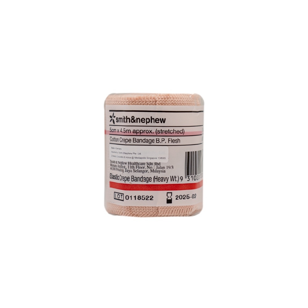 Elastic Cotton Crepe Bandage (Heavy) 5cm x 4.5m 1s