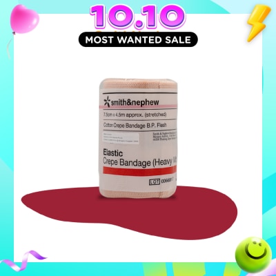 SMITH & NEPHEW Elastic Cotton Crepe Bandage (Heavy) 7.5cm x 4.5m 1s image