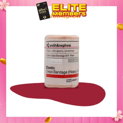 SMITH & NEPHEW Elastic Cotton Crepe Bandage (Heavy) 7.5cm x 4.5m 1s