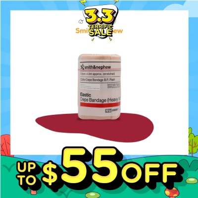 SMITH & NEPHEW Elastic Cotton Crepe Bandage (Heavy) 7.5cm x 4.5m 1s