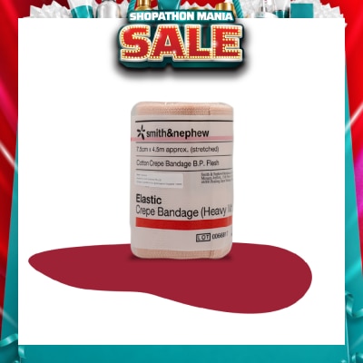 SMITH & NEPHEW - Elastic Cotton Crepe Bandage (Heavy) 7.5cm x 4.5m 1s