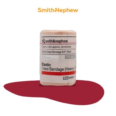 SMITH & NEPHEW Elastic Cotton Crepe Bandage (Heavy) 7.5cm x 4.5m 1s