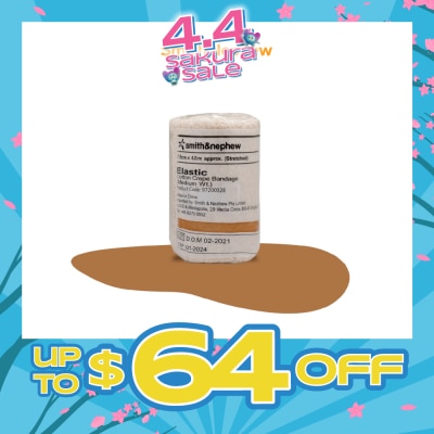 SMITH & NEPHEW - Elastic Cotton Crepe Bandage (Medium) 7.5cm x 4m 1s