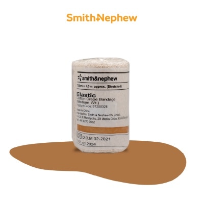 SMITH & NEPHEW Elastic Cotton Crepe Bandage (Medium) 7.5cm x 4m 1s