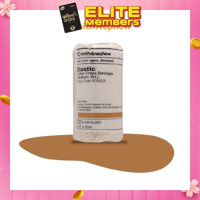 SMITH & NEPHEW Elastic Cotton Crepe Bandage (Medium) 10cm x 4m 1s