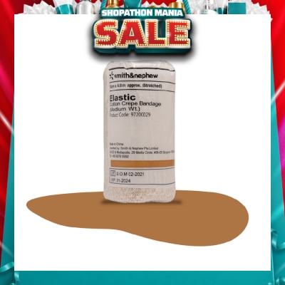 SMITH & NEPHEW - Elastic Cotton Crepe Bandage (Medium) 10cm x 4m 1s
