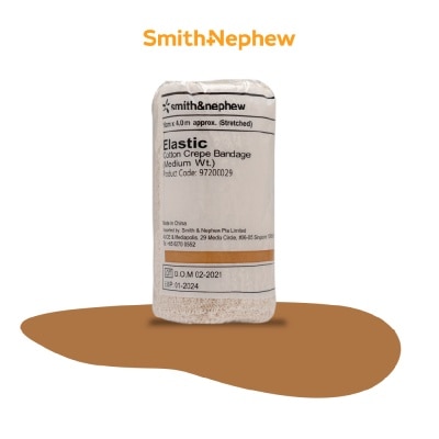 SMITH & NEPHEW Elastic Cotton Crepe Bandage (Medium) 10cm x 4m 1s