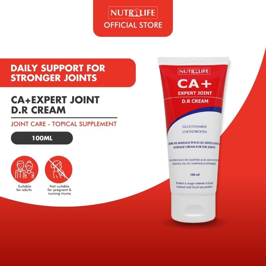 CA+ Expert Joint D.R. Topical Cream (For Joint Discomfort) 100ml