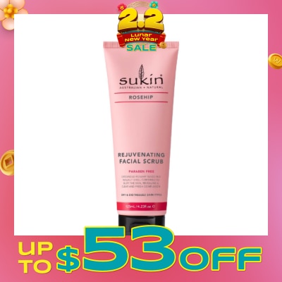 SUKIN Rejuvenating Facial Scrub Rosehip (125ml)