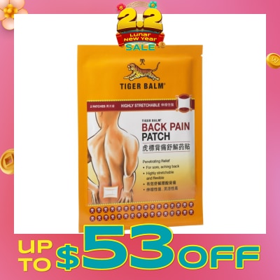 TIGER BALM Back Pain Patch (Pain Relief)  2s