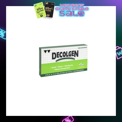 DECOLGEN Non Drowse 20's caplets