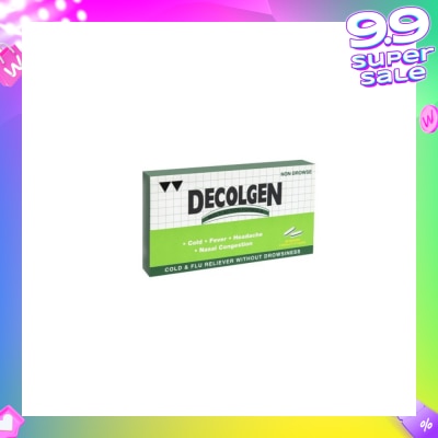 DECOLGEN Non Drowse 20's caplets