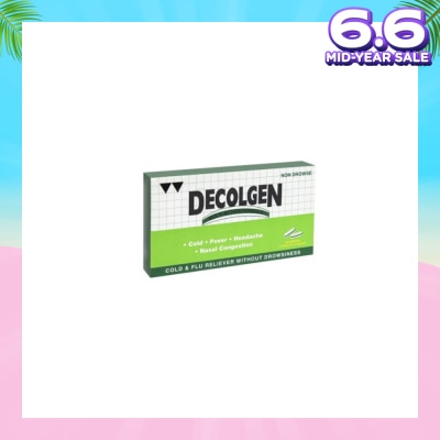 DECOLGEN Non Drowse 20's caplets