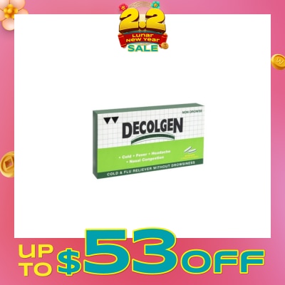 DECOLGEN Non Drowse 20's caplets