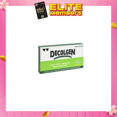DECOLGEN Non Drowse 20's caplets