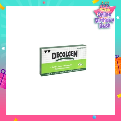DECOLGEN Non Drowse 20's caplets
