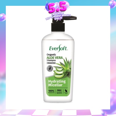 EVERSOFT - Organic Shampoo - Aloe Vera 480ml