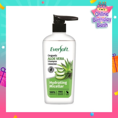 EVERSOFT Organic Shampoo - Aloe Vera 480ml